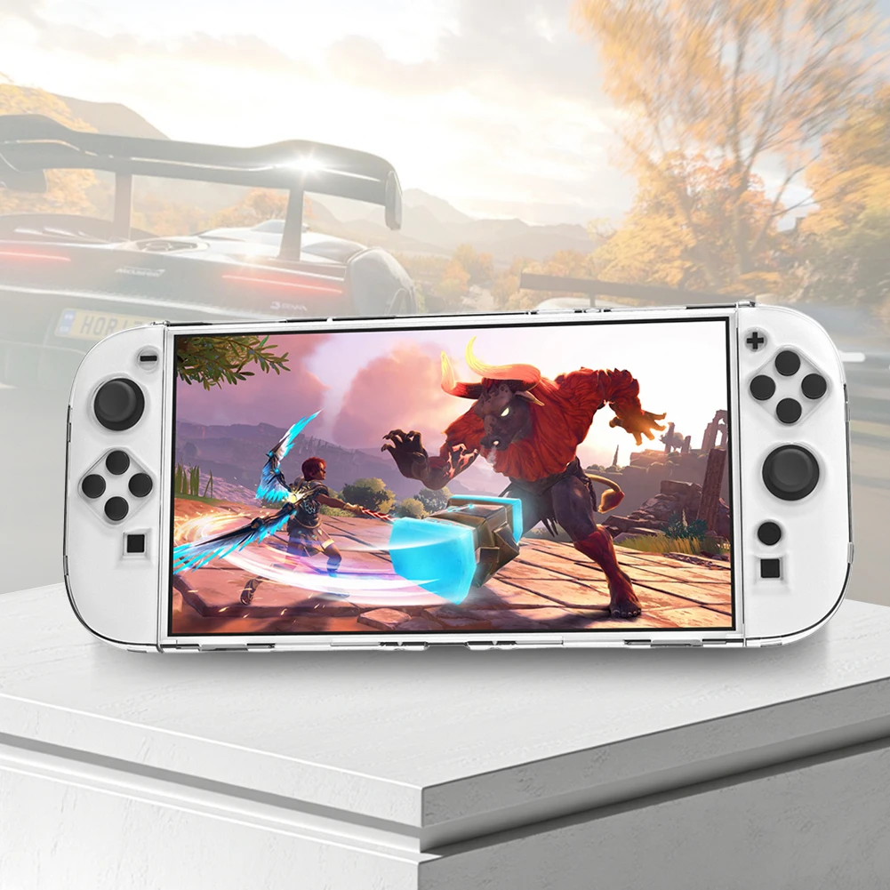 Für Switch 2, durchsichtiges PC-Hartschalenetui, geteilte Schutzhülle, Anti-Fall-Schutzhülle, kratzfeste Kristall-Schutzhülle