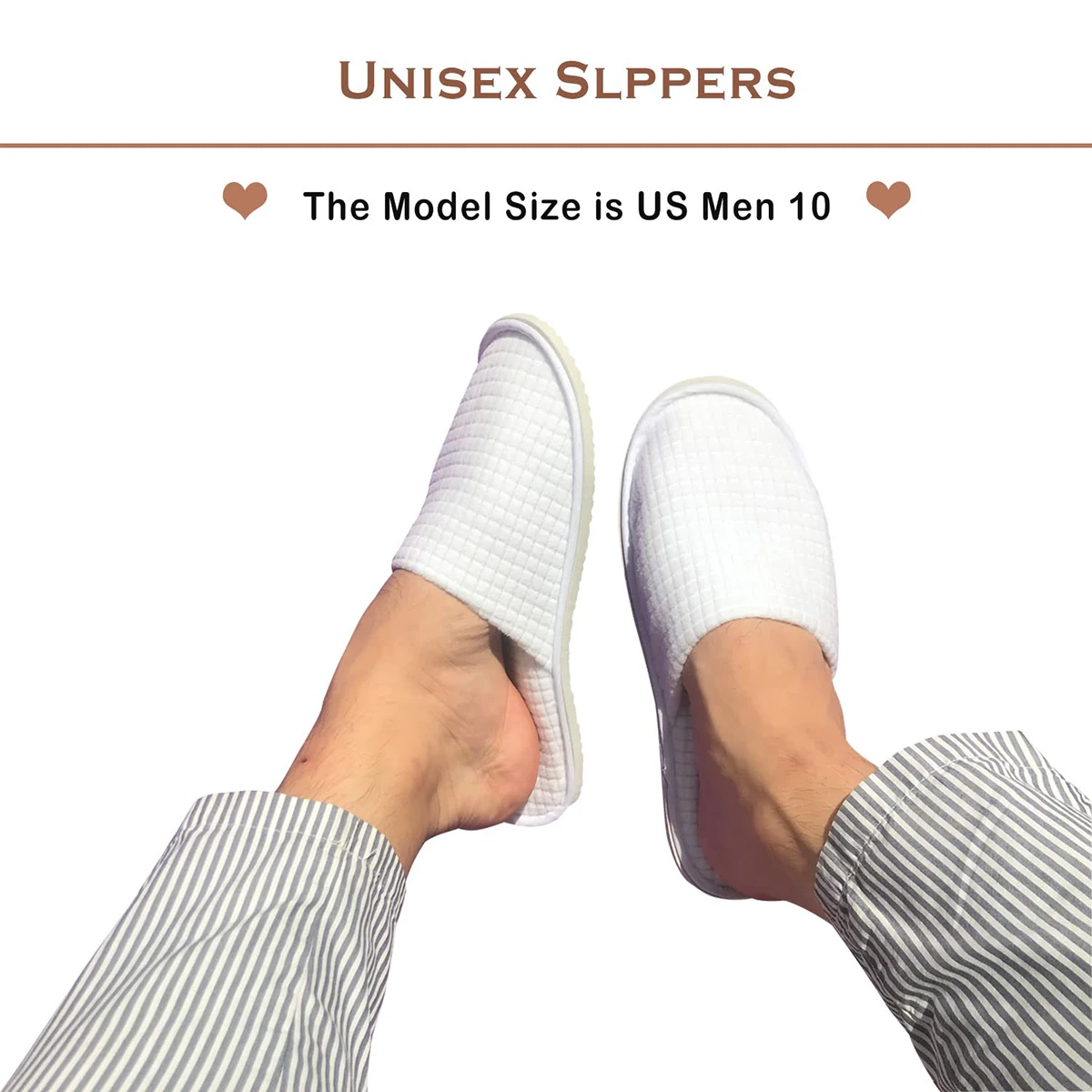 

Disposable Slippers For Men And Women Thickened Suede High-end Hotel Slippers Eva Water Ripple Soles Non-slip Slippers