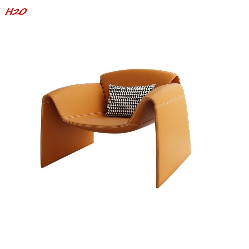 H2O Nordic Single Sofa Italian Simple Hotel Living Room Balcony Sales Office Model Room Creative Leisure Chair Crab Chair