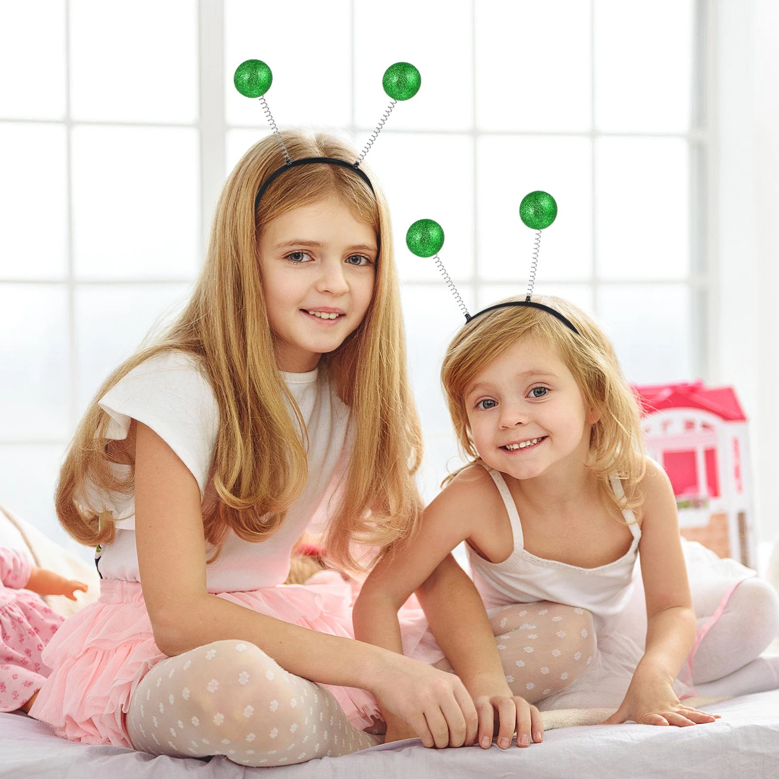 

6pcs Hair Hoops Lightweight Party Headdress for Adults Kids Christmas Decor Fun Halloween Headwear Foam Ball Design Stay Firmly