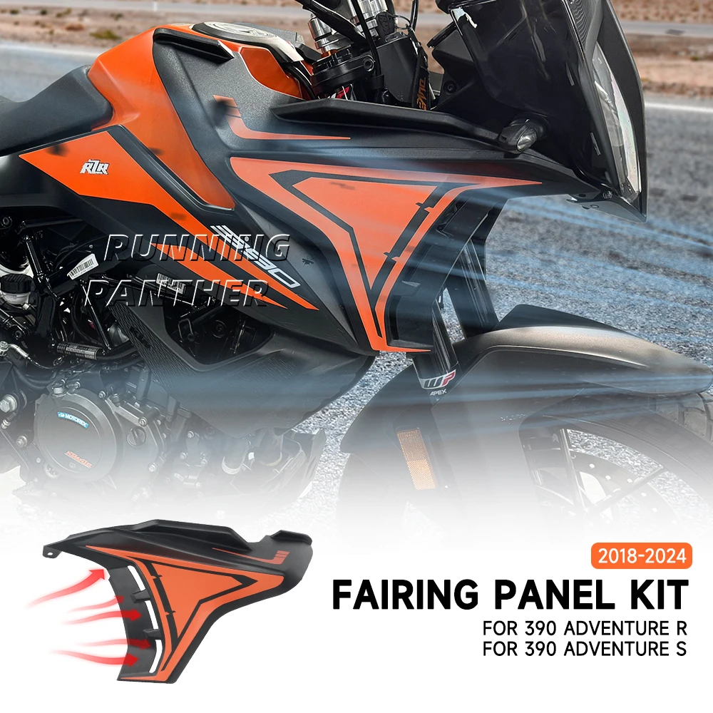 Motorcycle Front fairings Side Panels Kit For 390adv 390 ADV Adventure R S 2018-2024 2023 Wind Deflector Windscreen Plate Cover