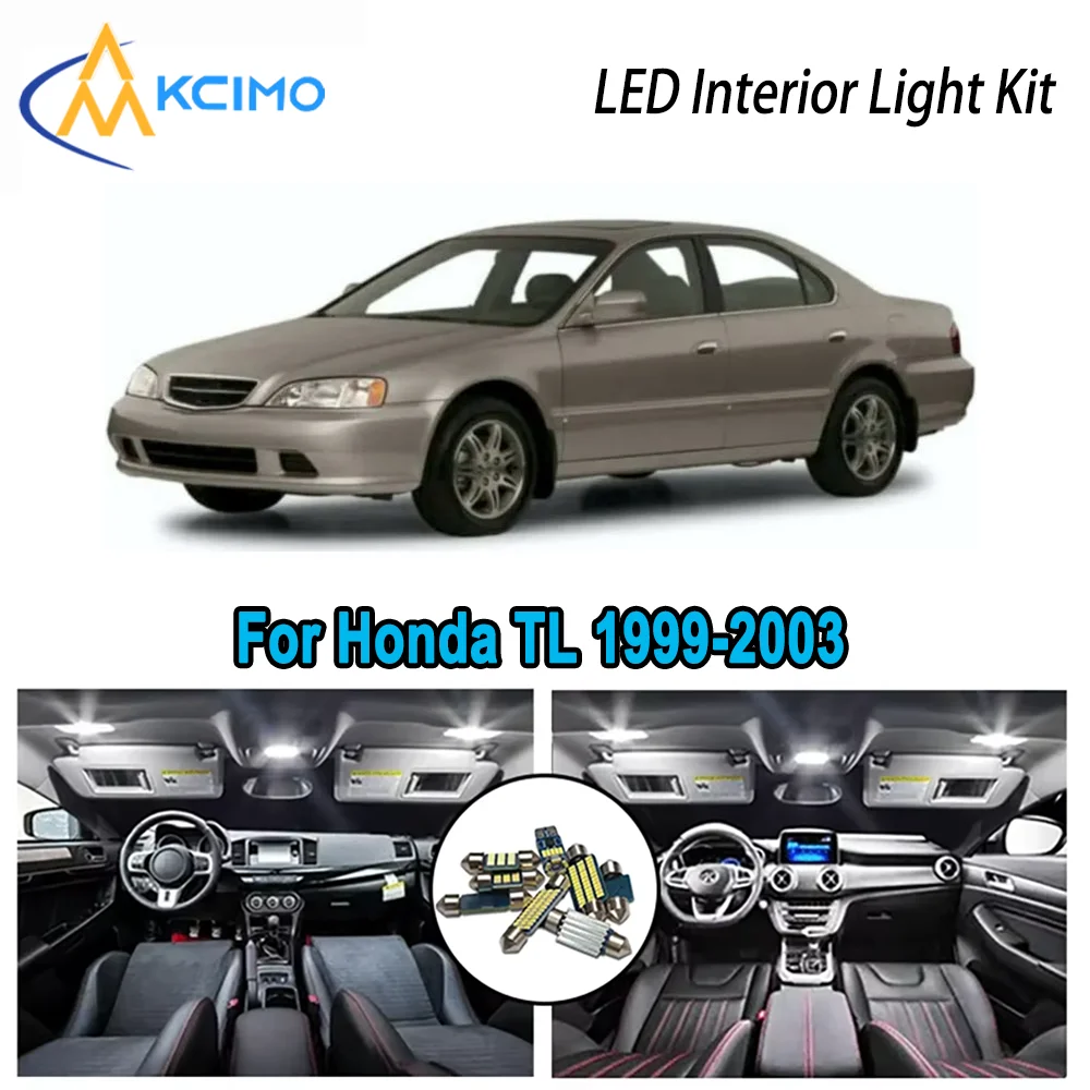 

High-Quality LED Interior Kit for Honda TL 1999-2003 2000 2001 2002 2003 Premium Error-Free Dome Map Trunk Automotive Lamps