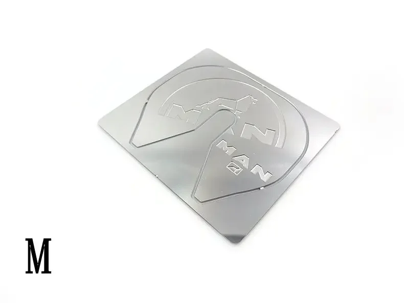 Grinding Plate Decorative Metal Plate for 1/14 Tamiya RC Truck Trailer Tipper Scania MAN Benz Actros Volvo Car Diy Parts