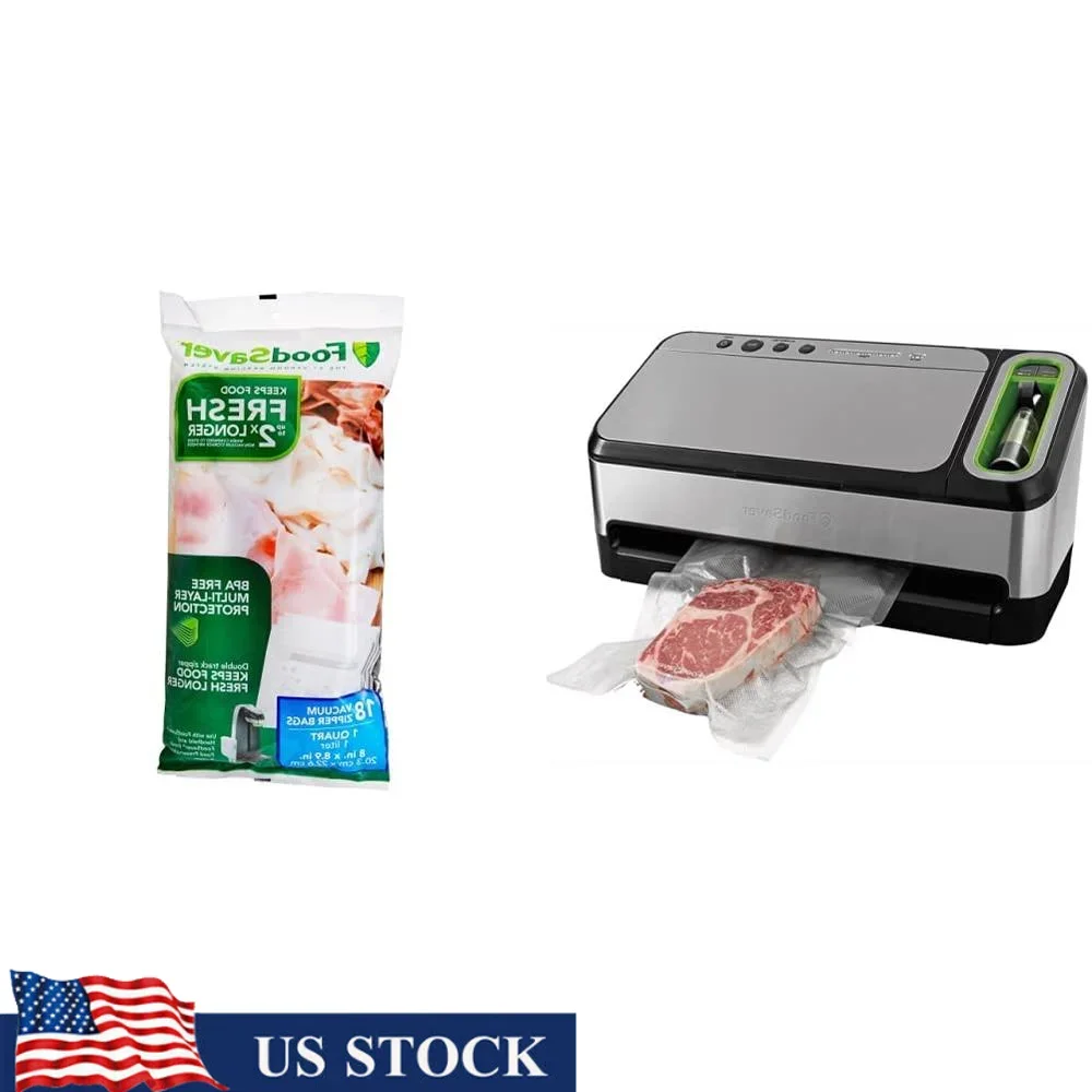 Vacuum Sealer Machine Extend Freshness Automatic Bag Detection Handheld Sealer BPA-Free Multilayer Design Reusable & Resealable