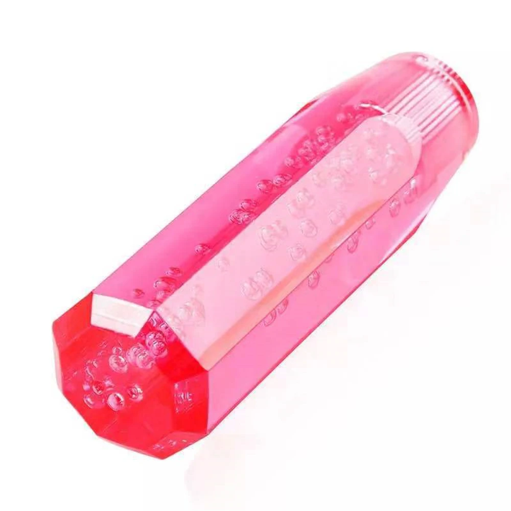 

10 см, 6 цветов, автомобильная ручка переключения передач из кристаллической смолы, пузырьковая ручка переключения передач AT MT, ручка переключения передач