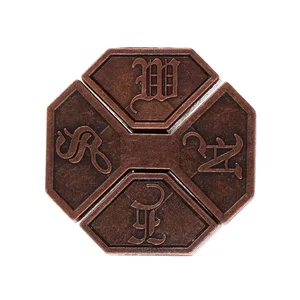 Bagua Lock -Metall -Puzzle, Hirnteasers Box, acht Lock -Trigramme, IQ -Spielzeug für Kinder und Erwachsene, Zappel für Witz und Logika -Spiele 10 Hauptverkaufs -Zappelspielzeugkasten - №10