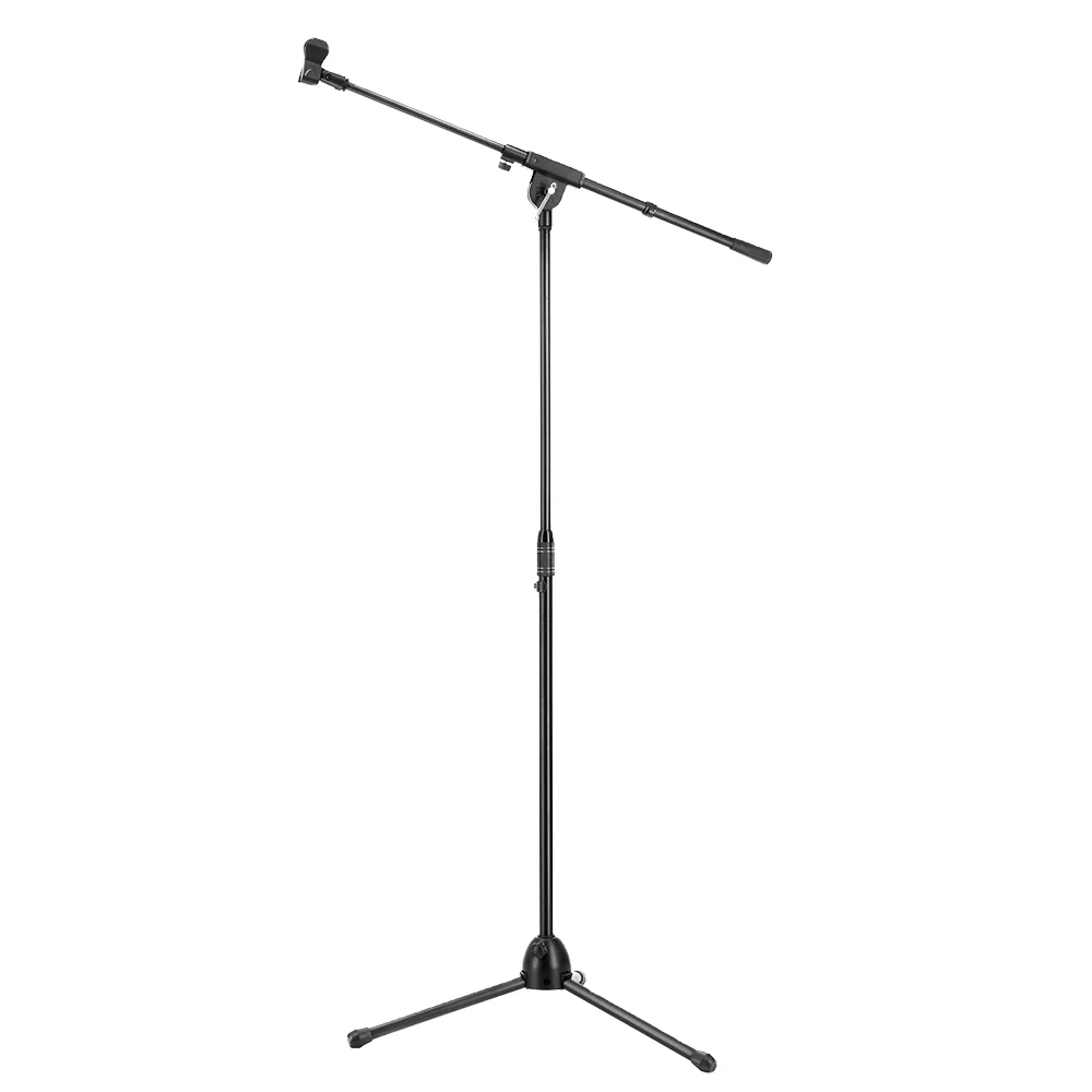 Single-Head Performance Microphone Stand Quick Height Adjustment Three-Legs Musical Instrument Accessories Steel Alloy Connector