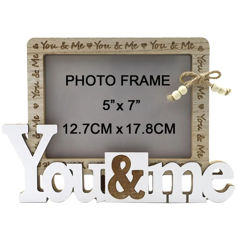 YOUZI WOODEN Mr & Mrs Wedding Picture Frame Cherish Every  Wedding Gifts Home Decor For Pictures/Photos/Posters