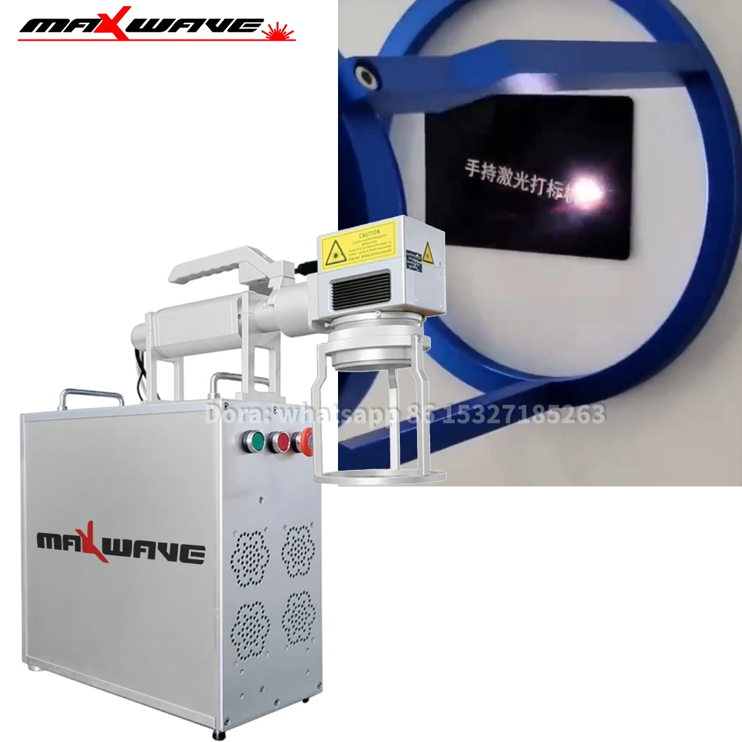 

Mini Portable Aluminium Fiber Optical Laser Marker HandHeld Fiber Laser Marking Machine