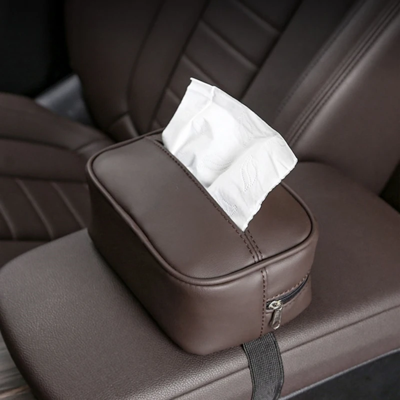 Car Seat Backrest Tissue Box Back Hanging Type Suitable For Audi Sline A1 A3 A4 A5 A6 A7 A8 B8 B9 B6 C6 Q2 Q3 Q5 Q7 Q8 TT RS3 S5