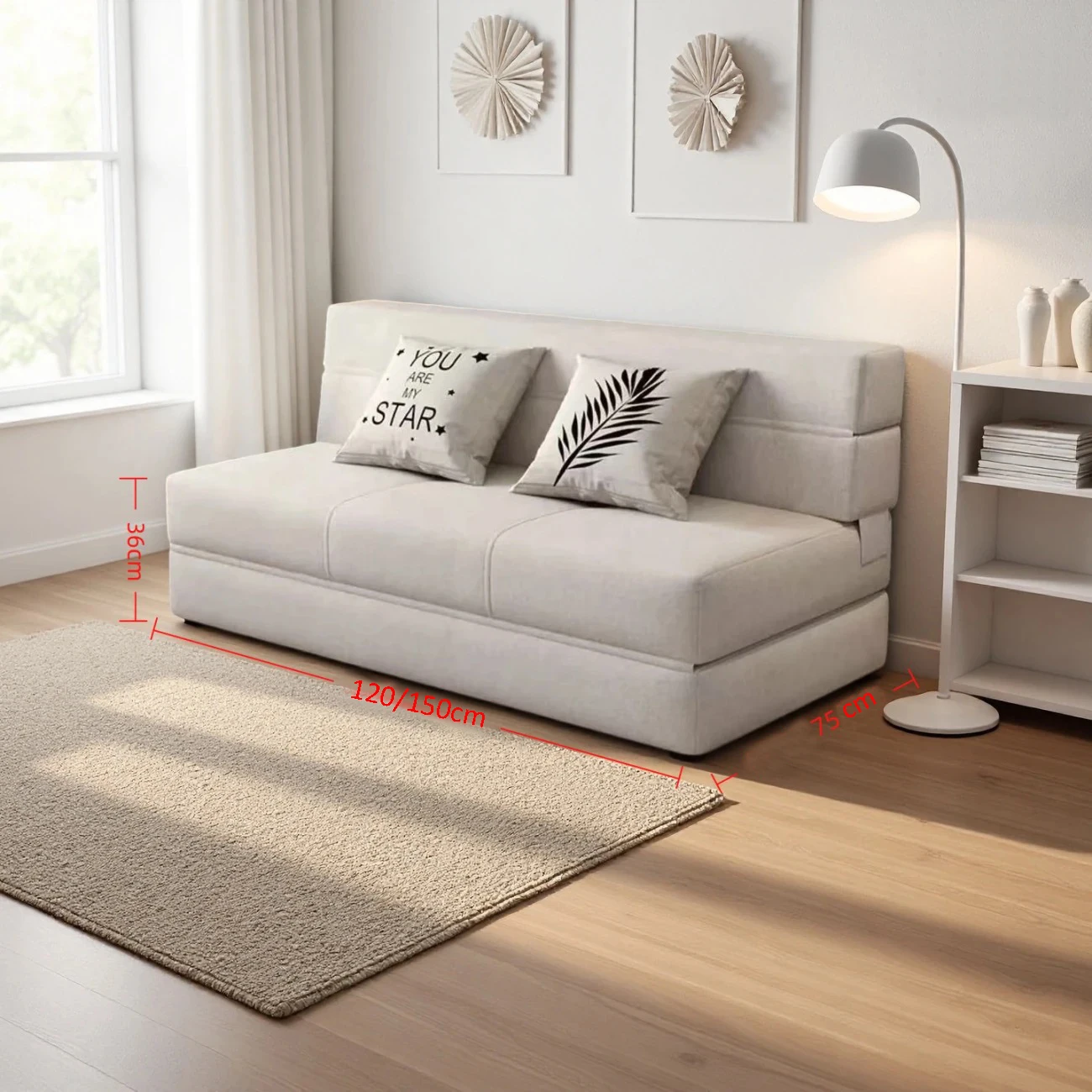 Living Room Furniture Sponge Compressed Sofa Personal Double Triple Seat Sofa Sit Lie Sleep Sponge Sofa Home Comfortable view 6