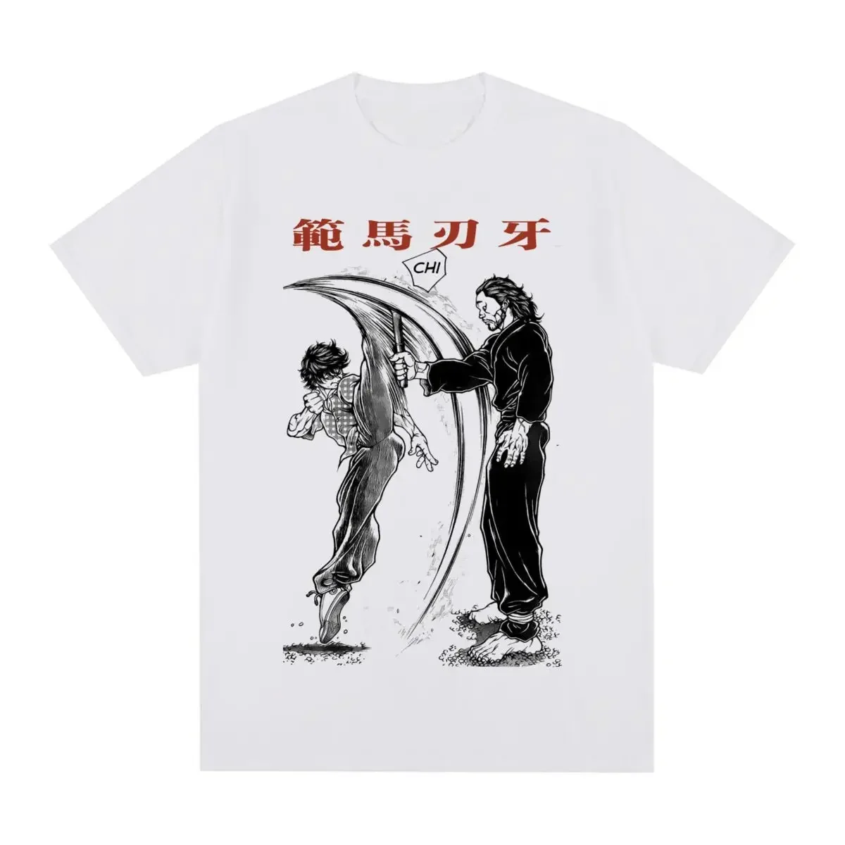 Baki Vintage Grappler Anime Cotton Classic Punk Men Tshirt New Tee Tshirt Womens Tops Japanese Vintage Artwork Tengu Gods Defeat