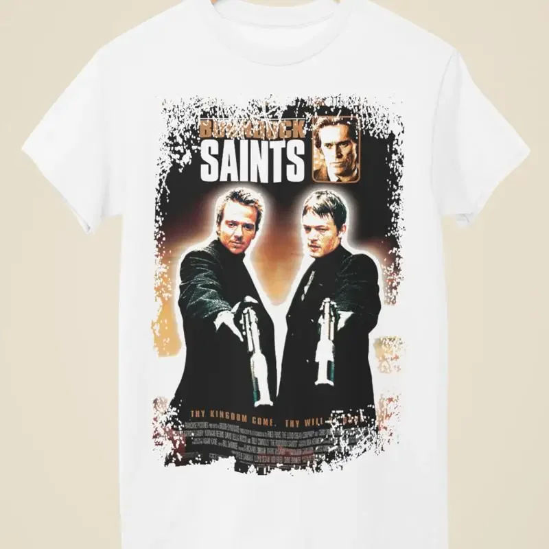 The Boondock Saints Movie Poster Inspired Unisex White T Shirt