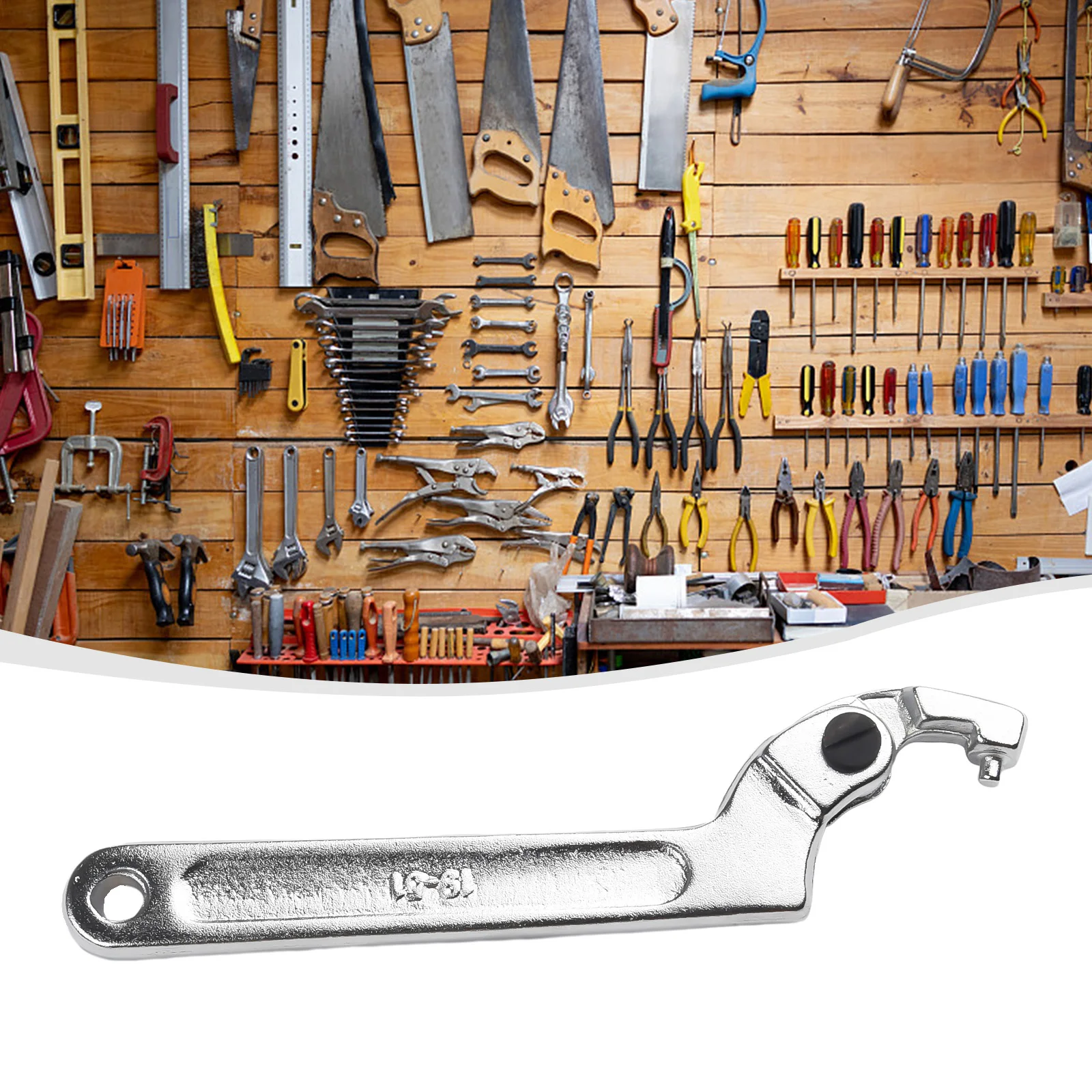 

Hand Tools Wrench Home Adjustable Basic Bolt Key Multiple Round Head Shock Absorber Spanner Strong Water Meter