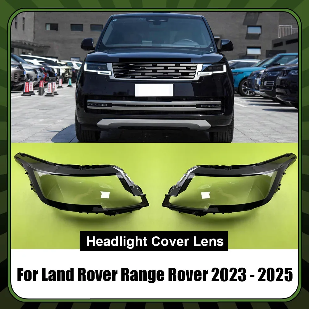 Car Headlamp Lens Cover Car Accessories Headlight Cover Lampshade 1Pcs/1 Pair Original For Land Rover Range Rover 2023 2024 2025