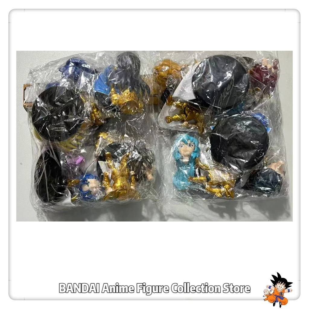 

24-часовая доставка, 12 шт., аниме Saint Seiya, фигурка, игрушки Q, версия Shiryu Hyoga Shun, модель из ПВХ, украшение, мультяшные куклы