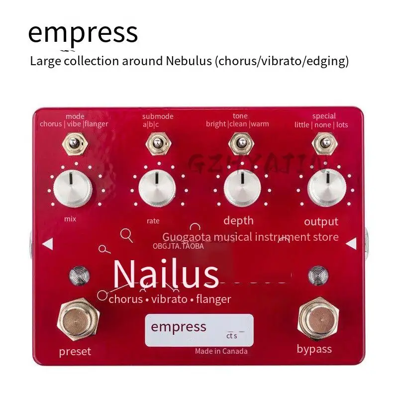 One-piece effect device around Empress Nebulus (chorus, vibrato, edging)