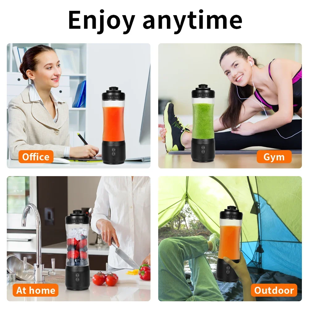 FirmHome StoreYour All-in-One Mini Blender 600ml USB-C Portable Juicer For Smoothies Perfect For Travel Gym Or Desk