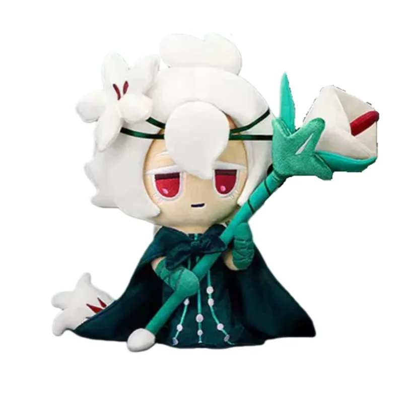 

2026 White Lily Plush Toy Soft Stuffed Anime Flower Plush Doll Cute Kawaii Plushie Collection Room Decoration Kids Birthday Gift