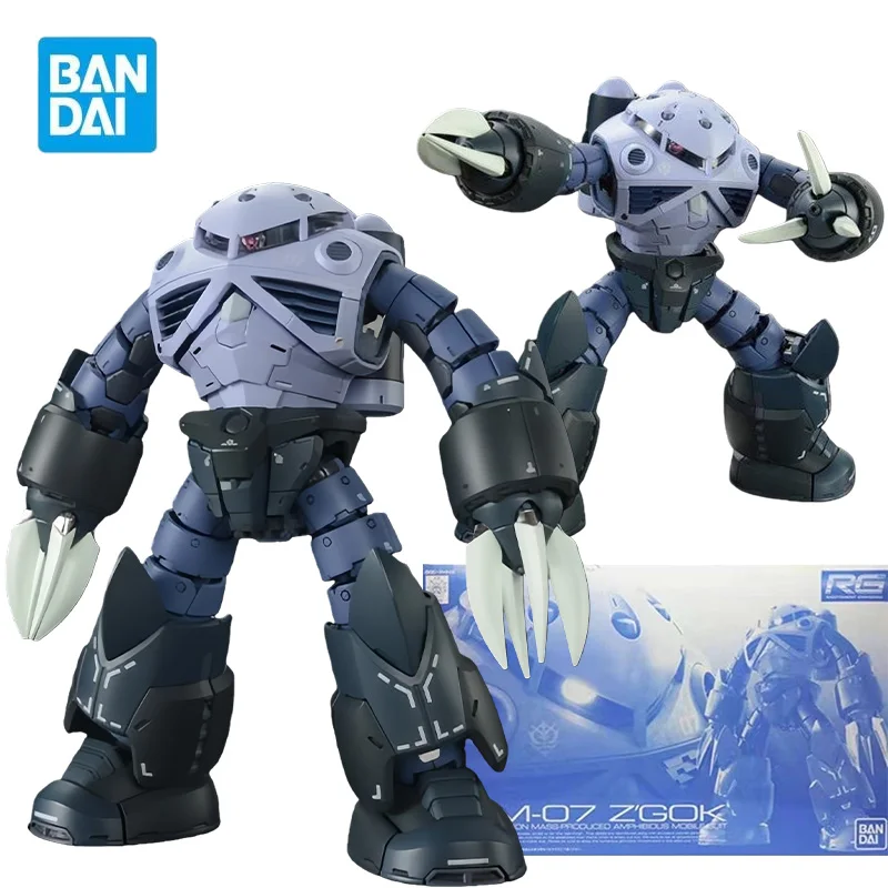 

BANDAI PB RG 1/144 MSM-07 Z'Gok Blue Фигурки Мобильный костюм Gundam Аниме Модельный комплект Игрушки для мальчиков Оригинальная коллекция коробок
