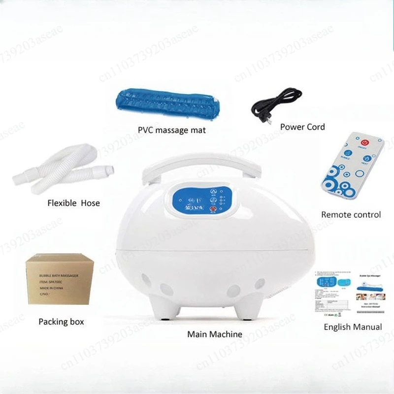 Ozone Spa Mat Ultrasonic Bubble Massage Home Bath Bubble Bath Spa Machine Spa Tubs Remote Control Machine with Mat