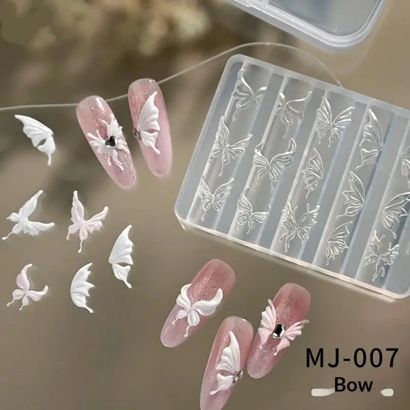 1PC Silicone Ocean Starfish Butterfly 3D Nail Art Mold Cute DIY Stamp Decoration Manicure Tool For Women Travel