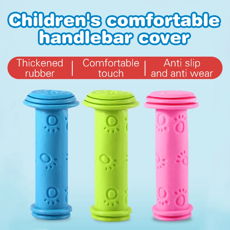 Children'S Bicycle Handle Sleeve, Anti Slip Soft Rubber Handle, Grip Accessories, Cycling Equipment