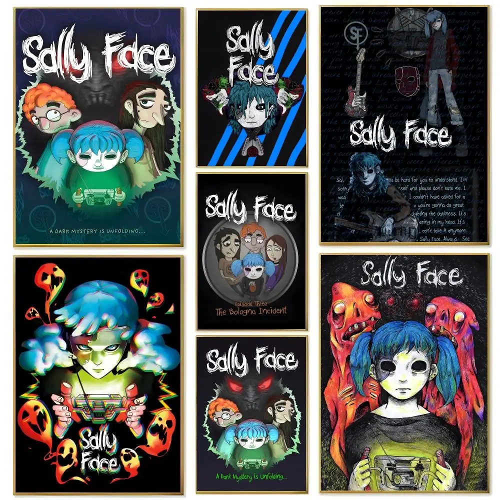 Game S-Sallys F-Faces Poster Wall art print art suitable for living room bedroom bar parlor home decor gift