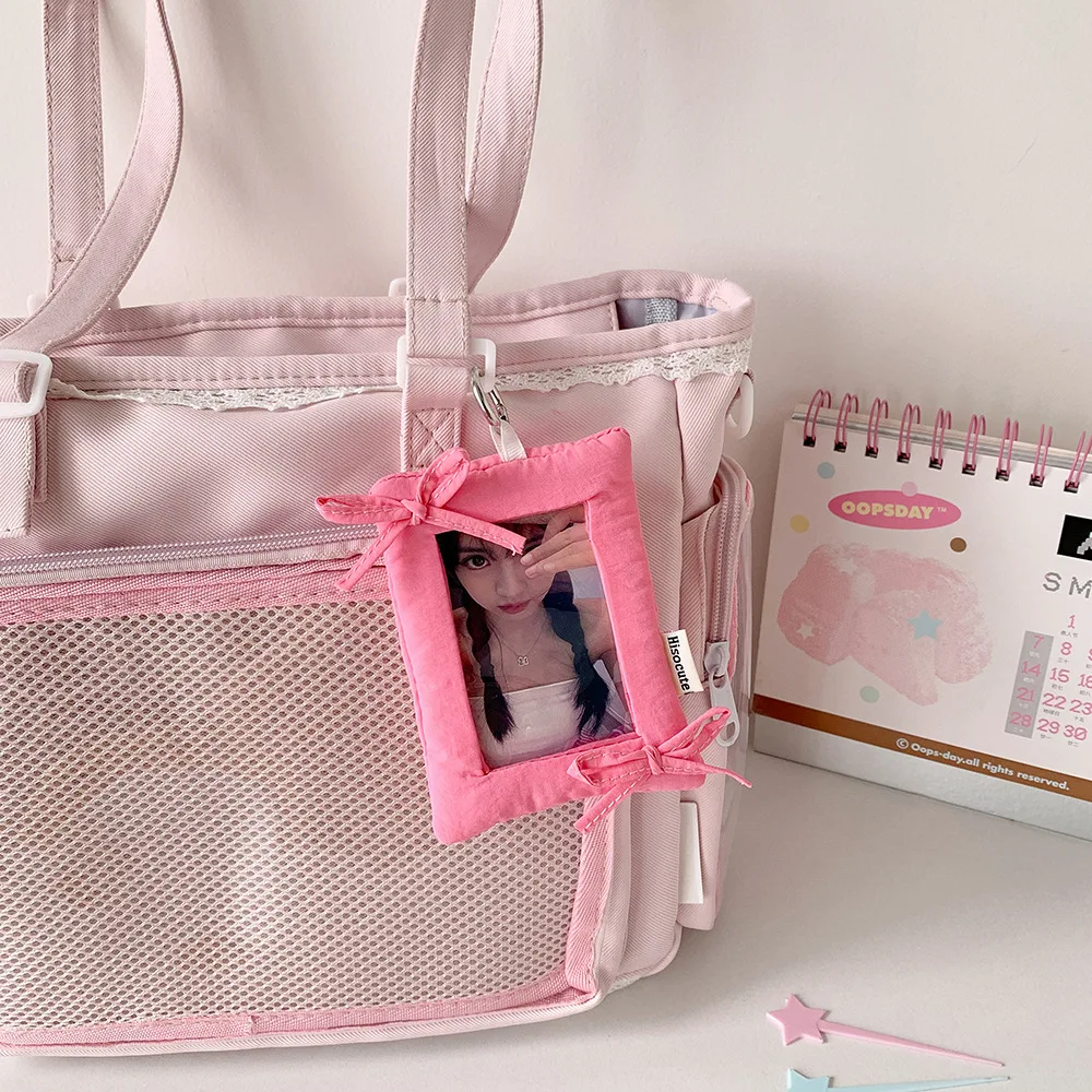 Ins Style Korea Sweet Girl Чехол для фотокарт для 3-дюймовой фотокарточки Мягкая подушка в форме держателя для фотокарт K-Pop Idol Держатель для карт