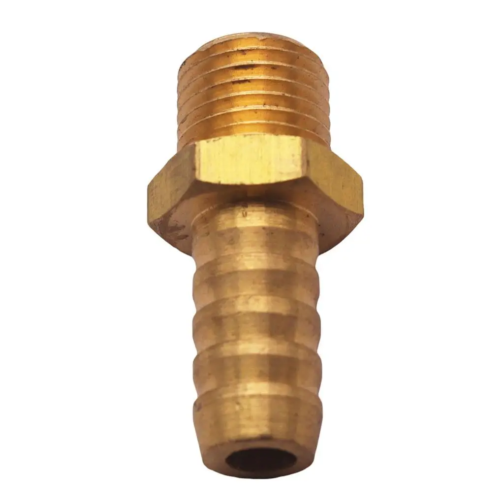 Brass Hose Connector, Adapter, Metric M14 X 1.5 Male Hose Bardo 7/16 