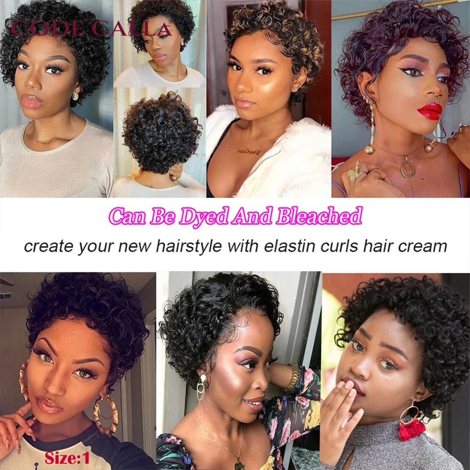 Short Kinky Curly Hair Weave Bundles CodeCalla Cheap Wholesale Price Indian Remy Human Hair Extensions Natural Black Brown Color