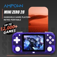 AMPOWN Mini Zero 28 consolas de juegos portátiles 2,8 pulgadas IPS OCA ángulo de visión portátil Retro Videojuego sistema Android regalo