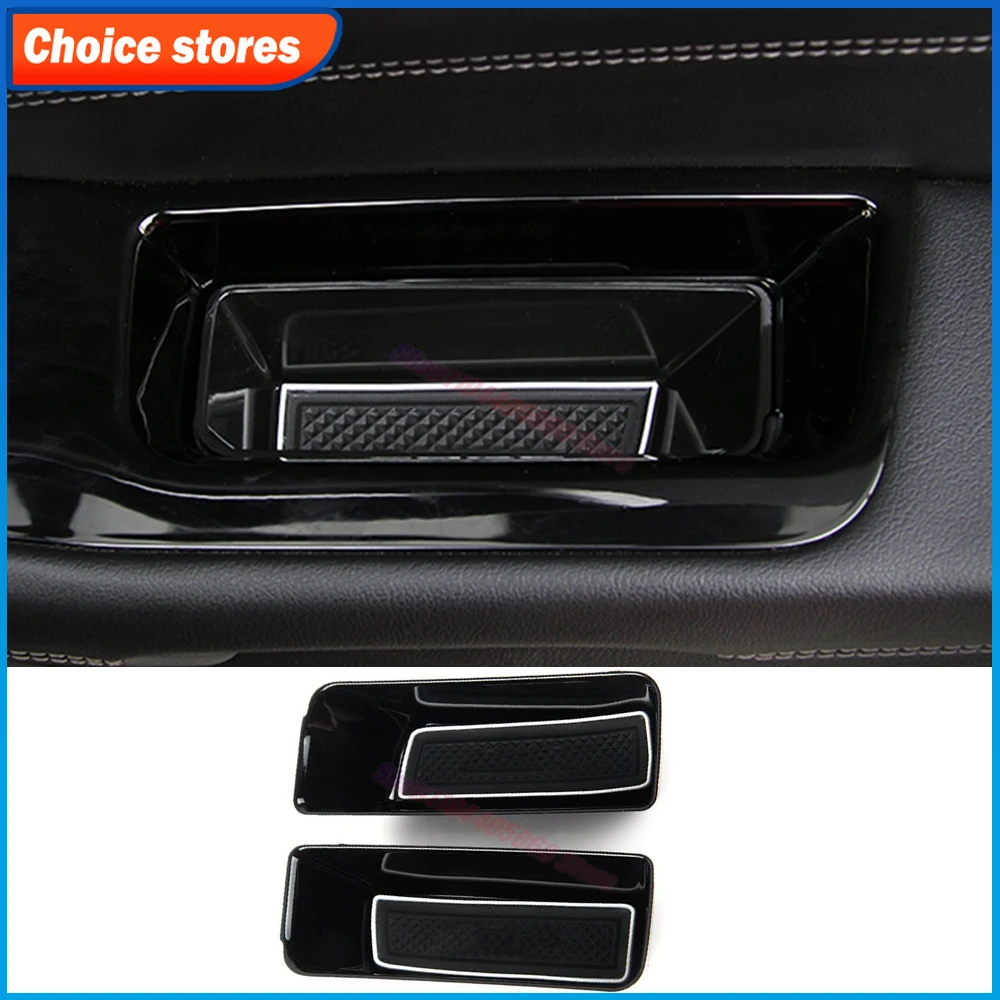 Car Door Handle Panel Storage Box Organizer Phone Holder for Ford EDGE CD4 2015 2016 2017 2018 2019 2020-2023 Auto Accessories
