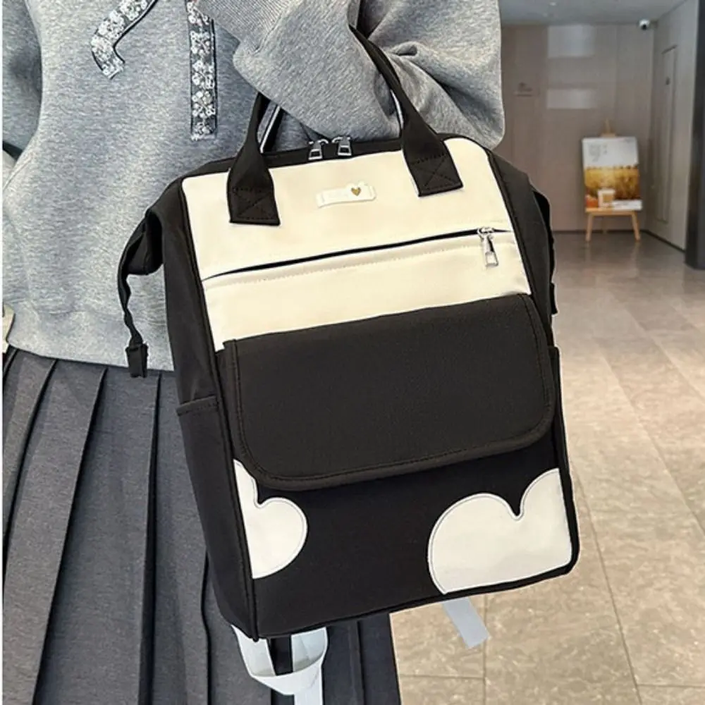 Mochila portátil de gran capacidad para mujer, bolsa de mamá ligera e impermeable, resistente al desgaste, bolsa de pañales para bebés con múltiples bolsillos, escuela