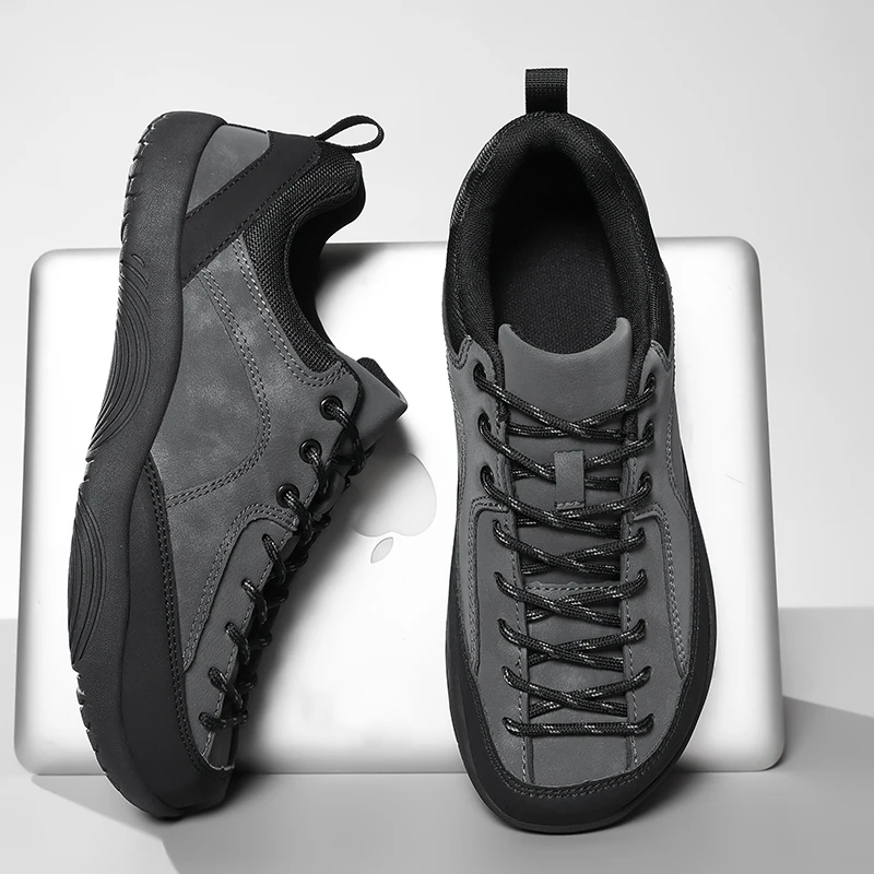 Outdoor Men Casual Sneakers Minimalist Wide Toe Barefoot Shoes Lightweight Zero Soles Walking Hiking Shoes Couple Climbing Shoes image 2