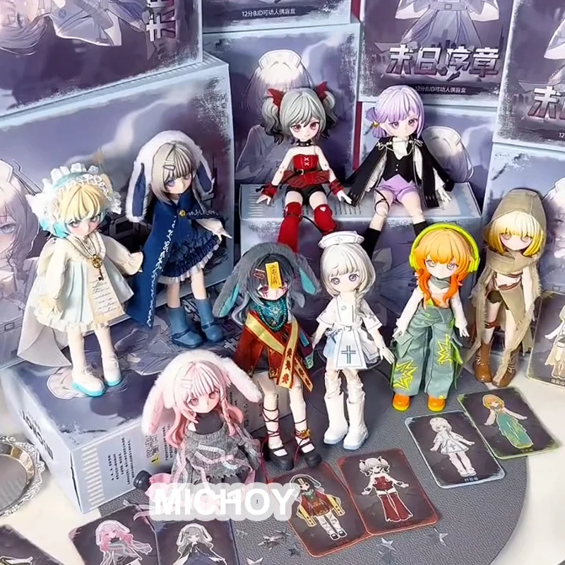 

MICHOY Doomsday Prologue Series Blind Box 1/12 Scale BJD Blind Doll Articulated Mystery Boxes Surprise Toy For Collector Gifts