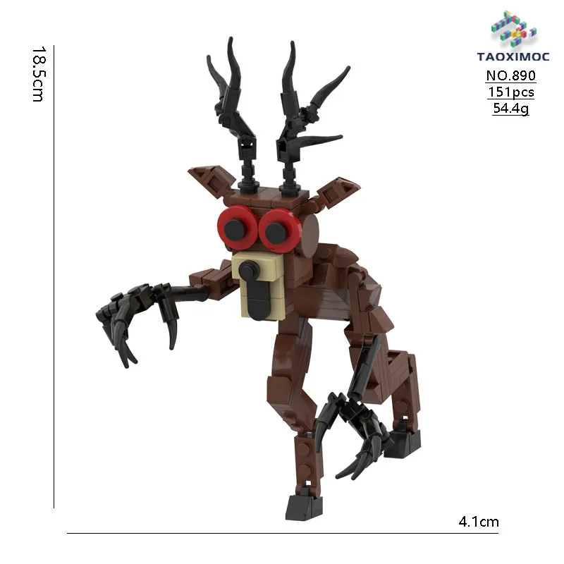 

Конструктор TAOXIMOC Roblox 99 Nights In The Forest: Фигурки монстров и животных (олень, сова, медведь) для сборки, игрушка для детей и фанатов игр
