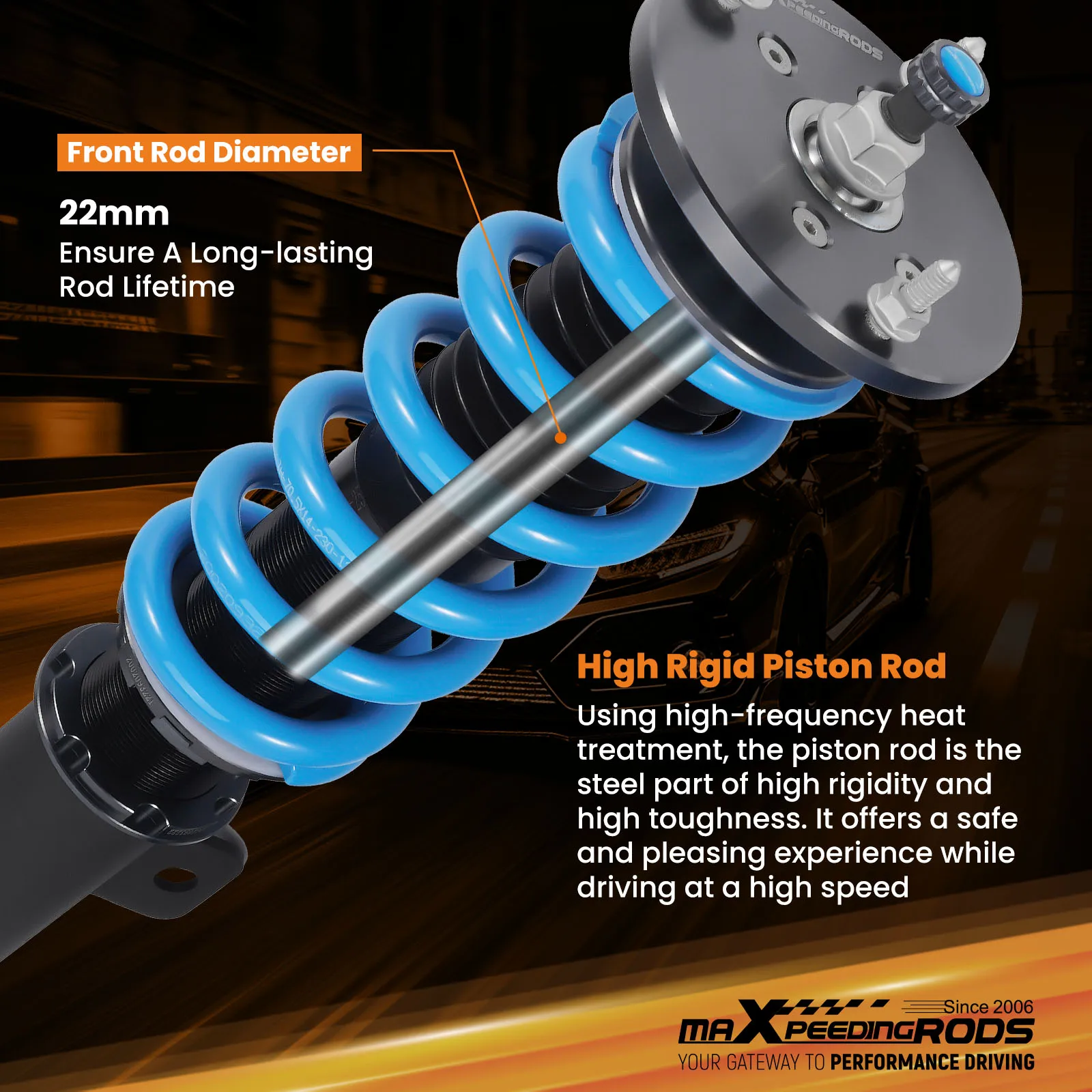 

Амортизаторы MaXpeedingrods T6 COILOVER для Dodge Charger SRT8 RWD 06-10