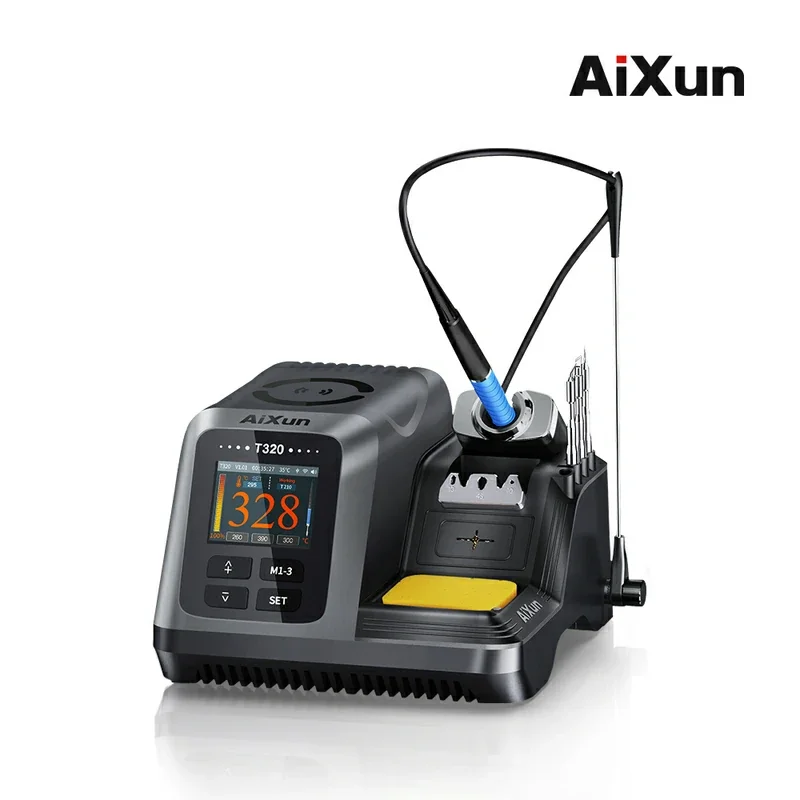 AIXUN T320 stazione di saldatura 200W 2S riscaldamento pasta saldante T245 C210 punta della maniglia di saldatura per saldatrice di riparazione del