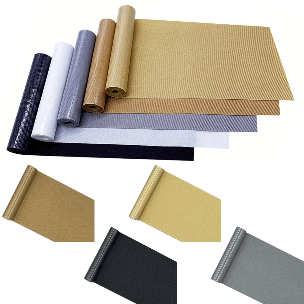 3.1in X 20in 5 Colors Rectangular Twill Iron On Patches DIY Mend Fabric for Garment Bags Jeans Repairing & Decorative