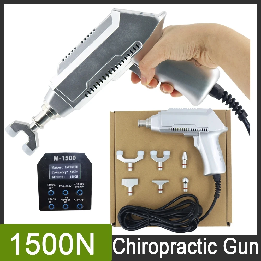1500N Electrical Chiropractic Adjusting Tools Physiotherapy Massage Gun Vertebration Pain Alleviate Cervical Spinal Massager