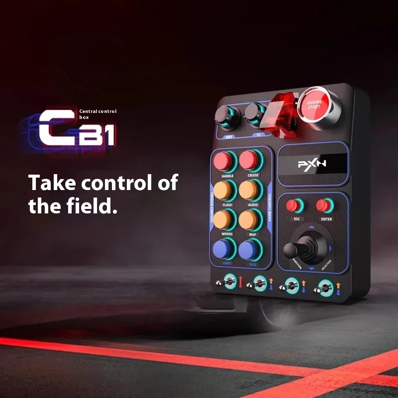 PXN CB1 Racing Simulator Central Control Box RGB Lighting Truck Simulator Racing Game Controller Gamer Man Gifts