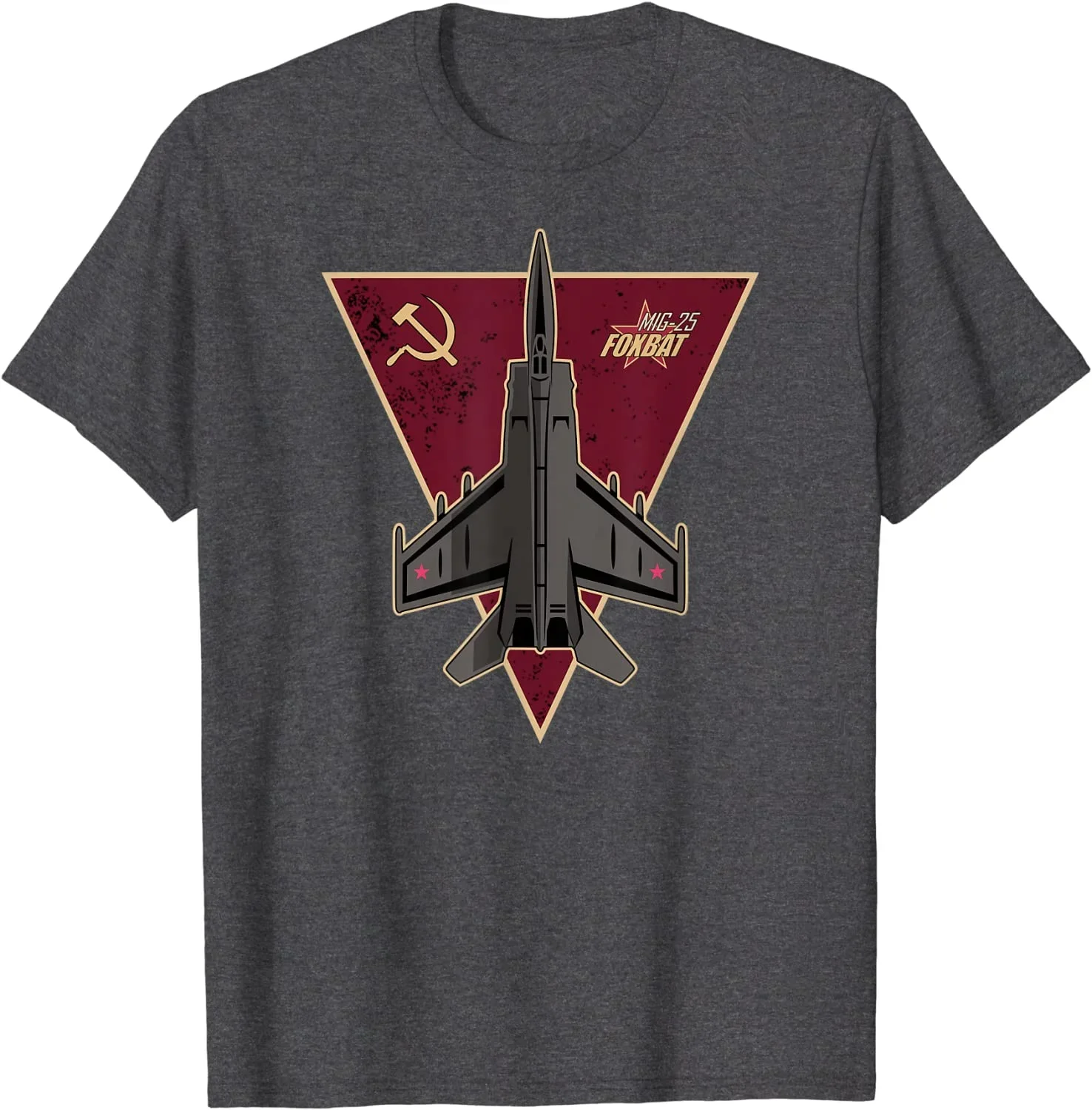 Soviet MiG -25 Foxbat Fighter CCCP Military Style T-Shirt 100% Cotton O-Neck Summer Short Sleeve Casual Mens T-shirt Size S-3XL