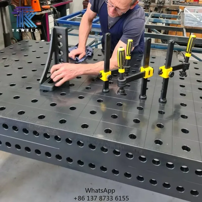 

Factory CE Certified Robot Steel Welding Table Tools D16 D28 3000*1500*200mm Flexible Cast Iron Table 2D 3D Farm New Used