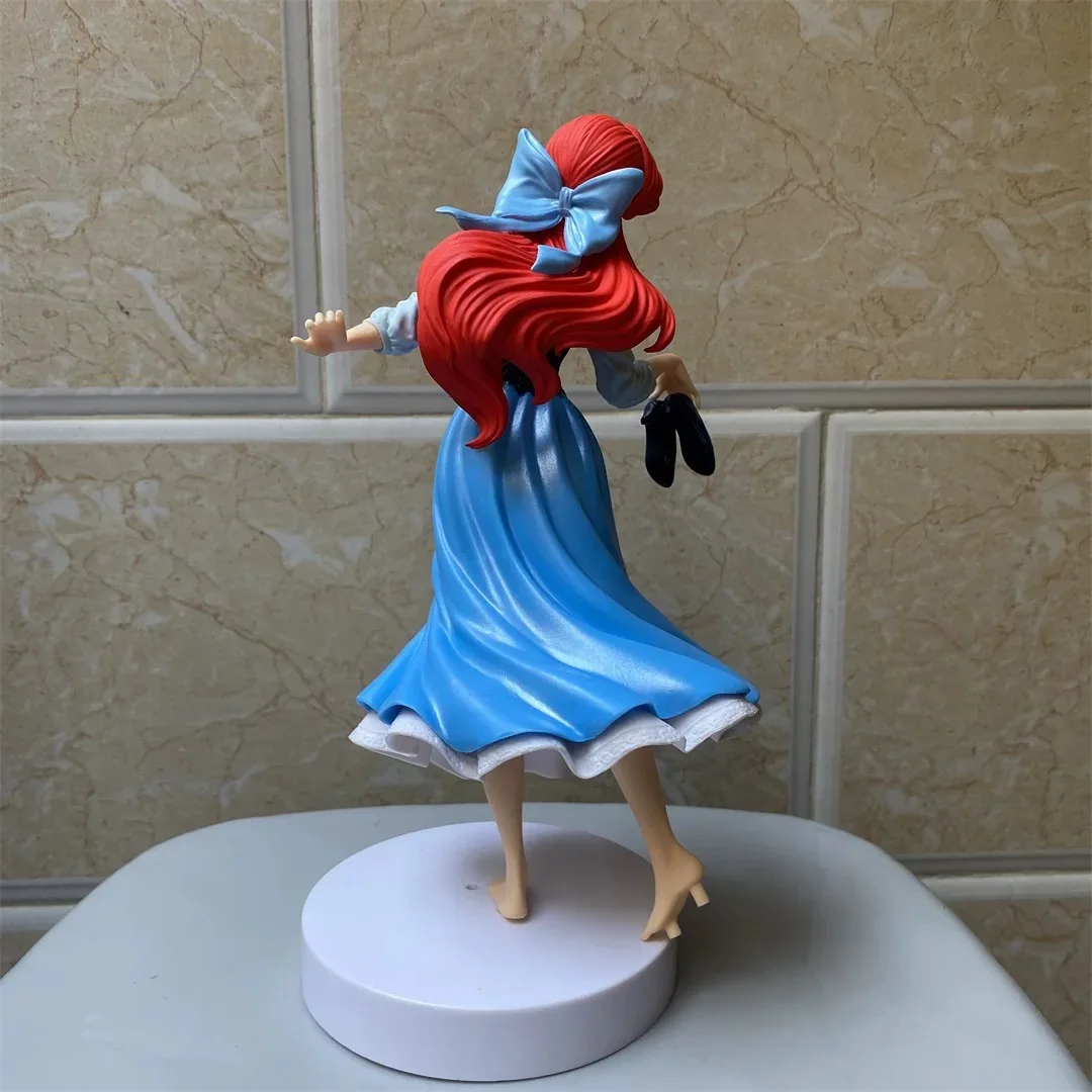 Disney Disney Princess Sparkling Dress Ariel Pvc Anime Figurine Model Doll Toys Collect Toys Gift Desktop Ornament Decoration