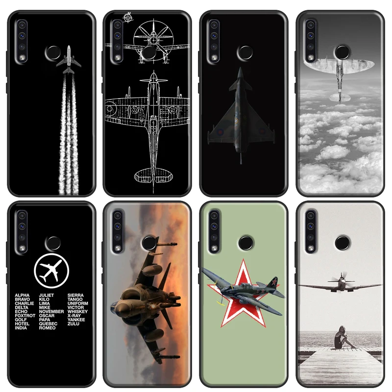 Airplane Aircraft Cover For Huawei Honor 10 Lite 9 20 10i 8X 9X 10X Lite 8A 9A 8S 9S 4C 6C 7C 7A Pro Cover