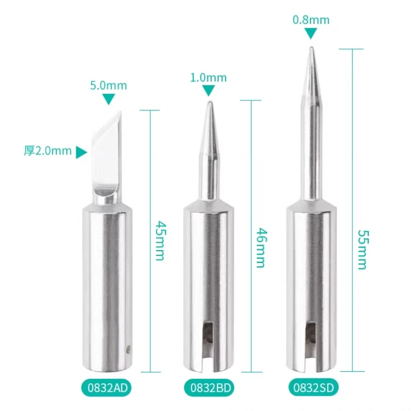 For ERSA 0832BD SD AD CD FD Soldering Iron Tip Replace ERSA Electric Soldering Iron Head Soldering Station Tool