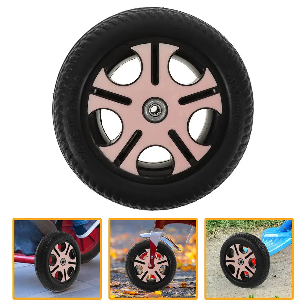 

2Pcs Children's Tricycle Wheels Replacement Scooter Wheels for Kids Tricycle Toddler Bike Non-Skid Wear-Resistant Lightweight