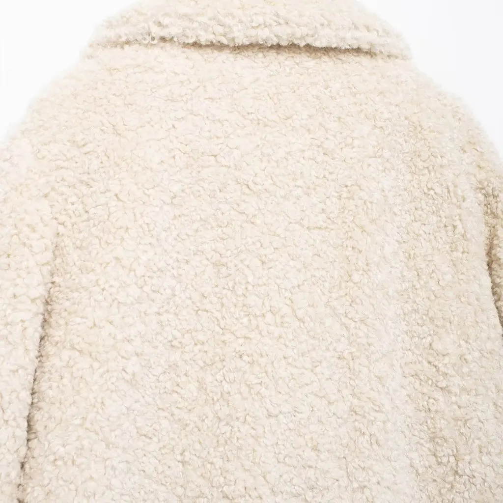 

Women's Fashion Artificial Fur Effect Coat Autumn Winter New Arrival European American Style by Trade