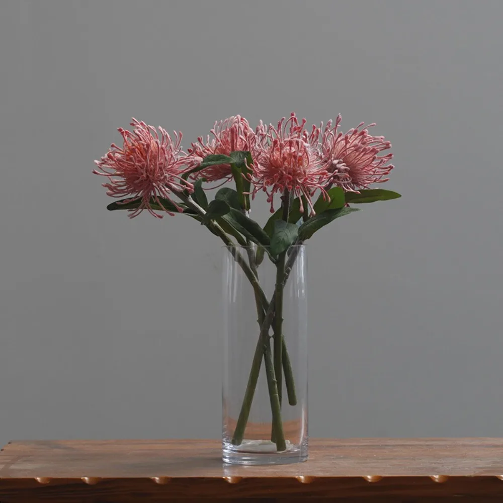 

40cm Artificial Crab Claw Chrysanthemum Elegant Real Touch Simulated Pincushion Flower Branch Plastic Handmade Fake Flower